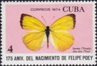 (1974-043) Марка Куба "Желтая Дина"    175 лет со дня рождения Фелипе Пои I Θ